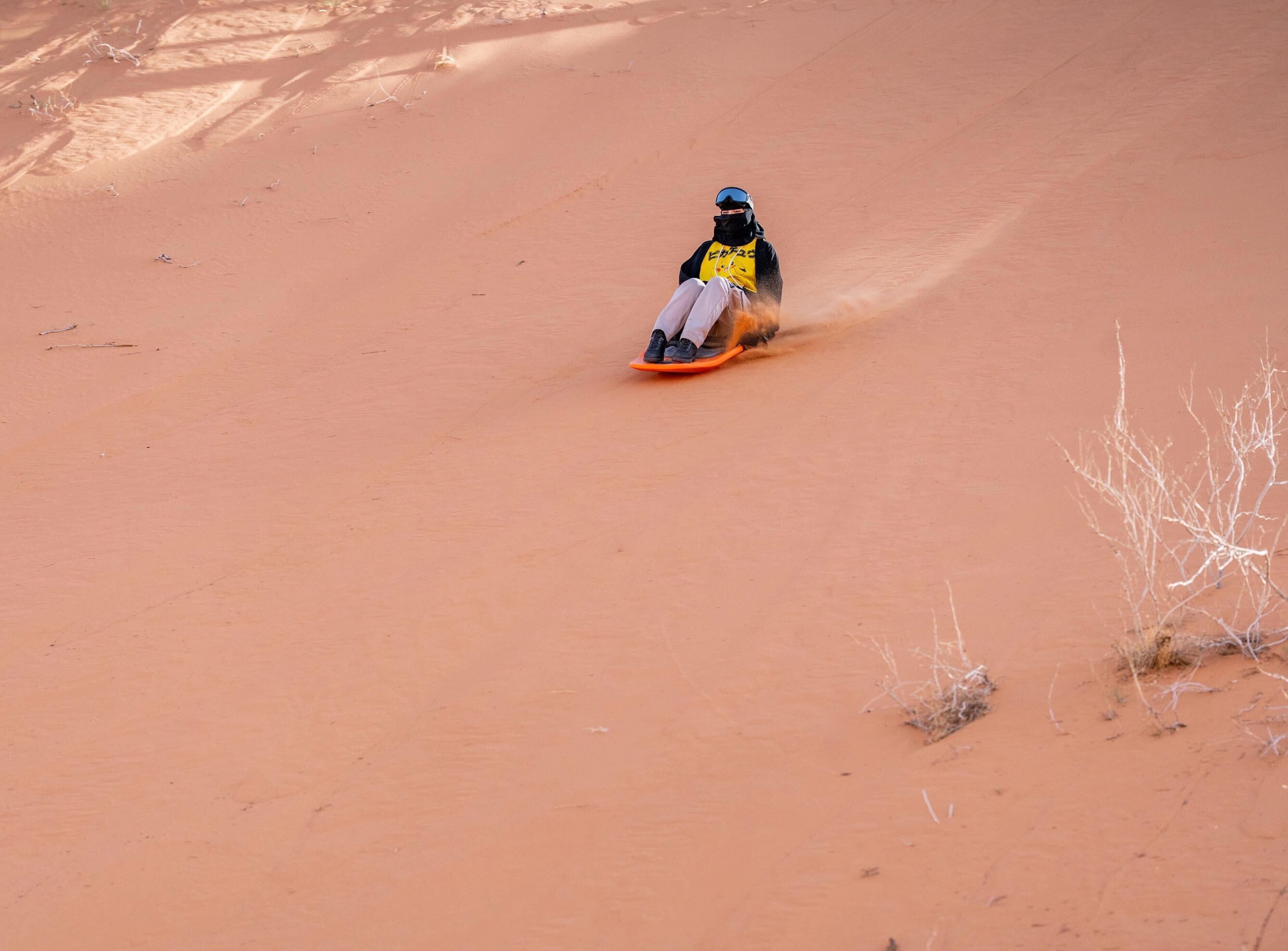 Dune bashing and sandboarding experience in Hail